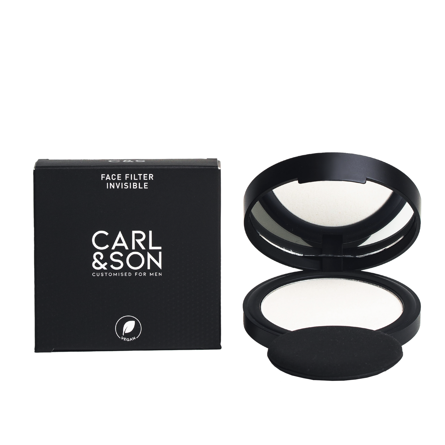face filter invisible cartonage and showing product open