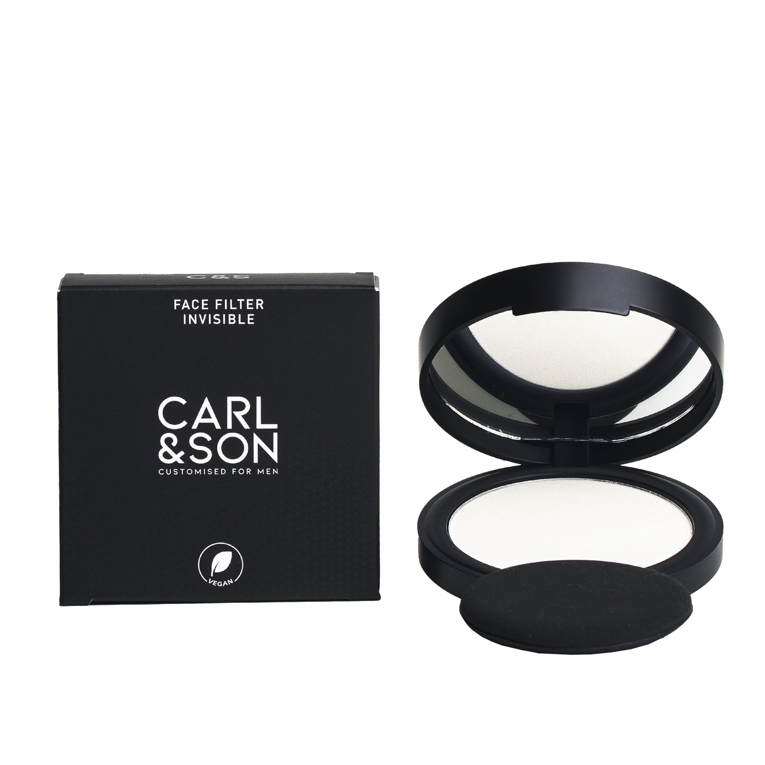 face filter invisible cartonage and showing product open
