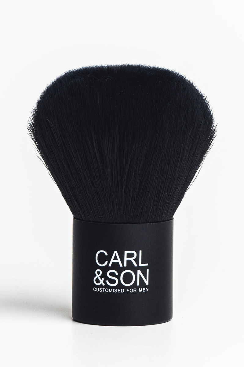 black powder brush with logo