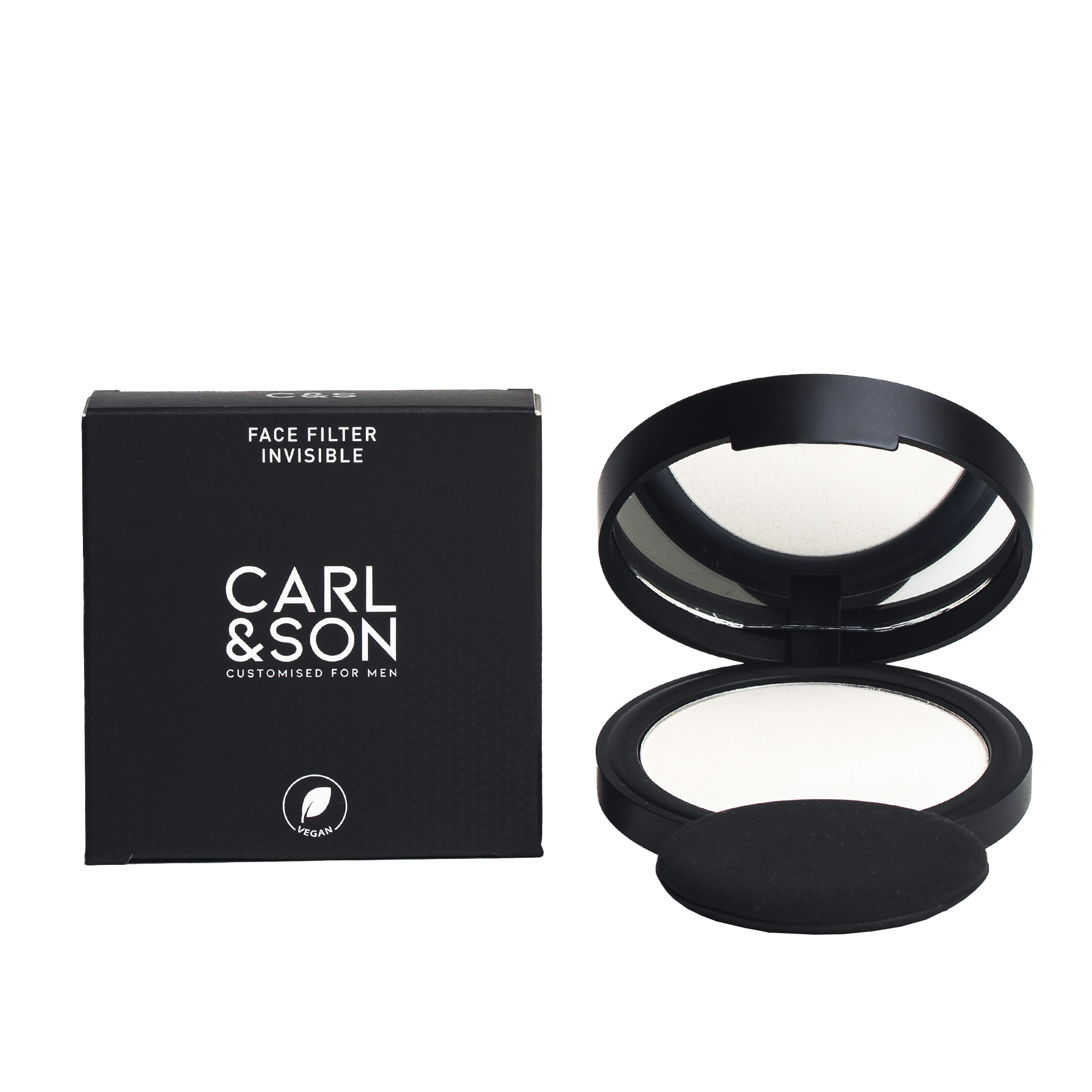 face filter invisible cartonage and showing product open
