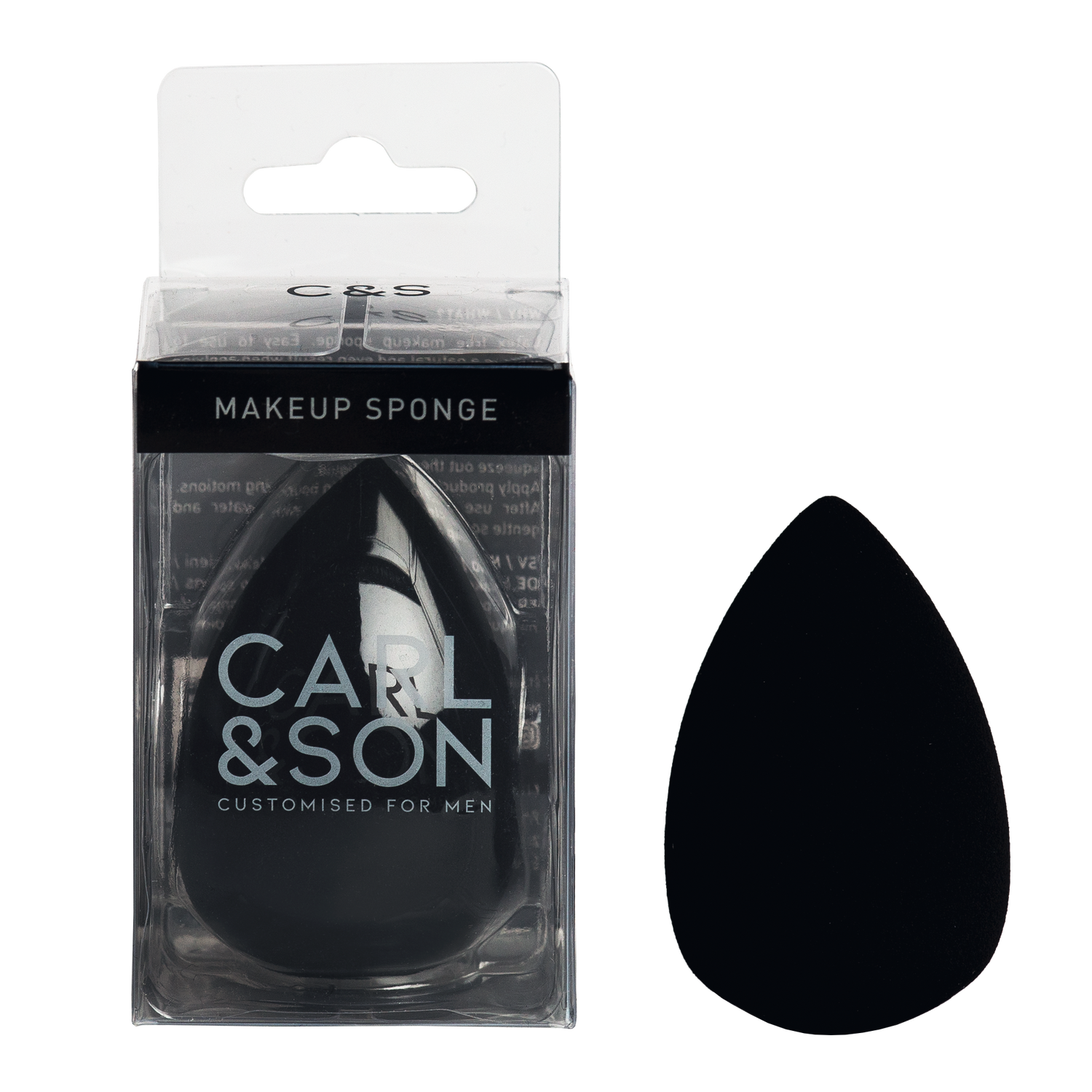 makeup sponge in cartonage and without