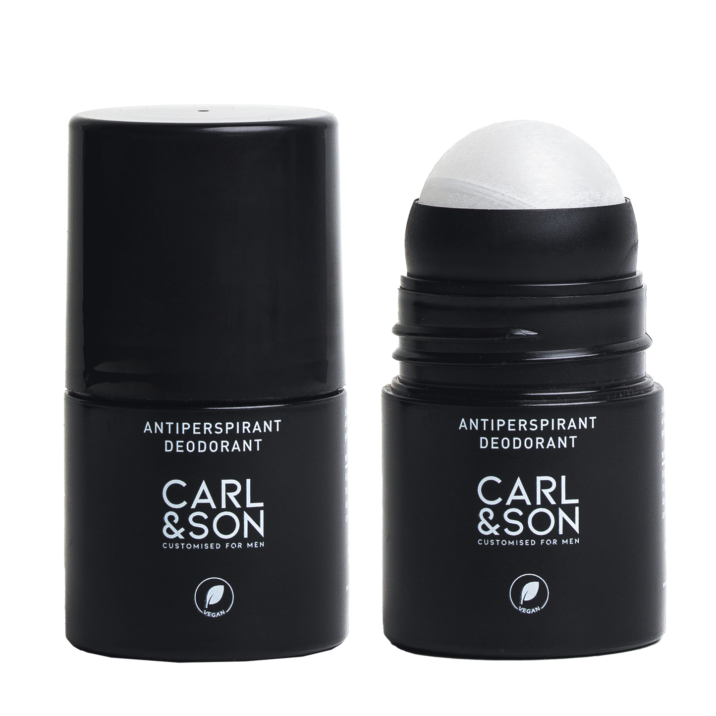 antiperspirant deodorant showing with both the cap on and off