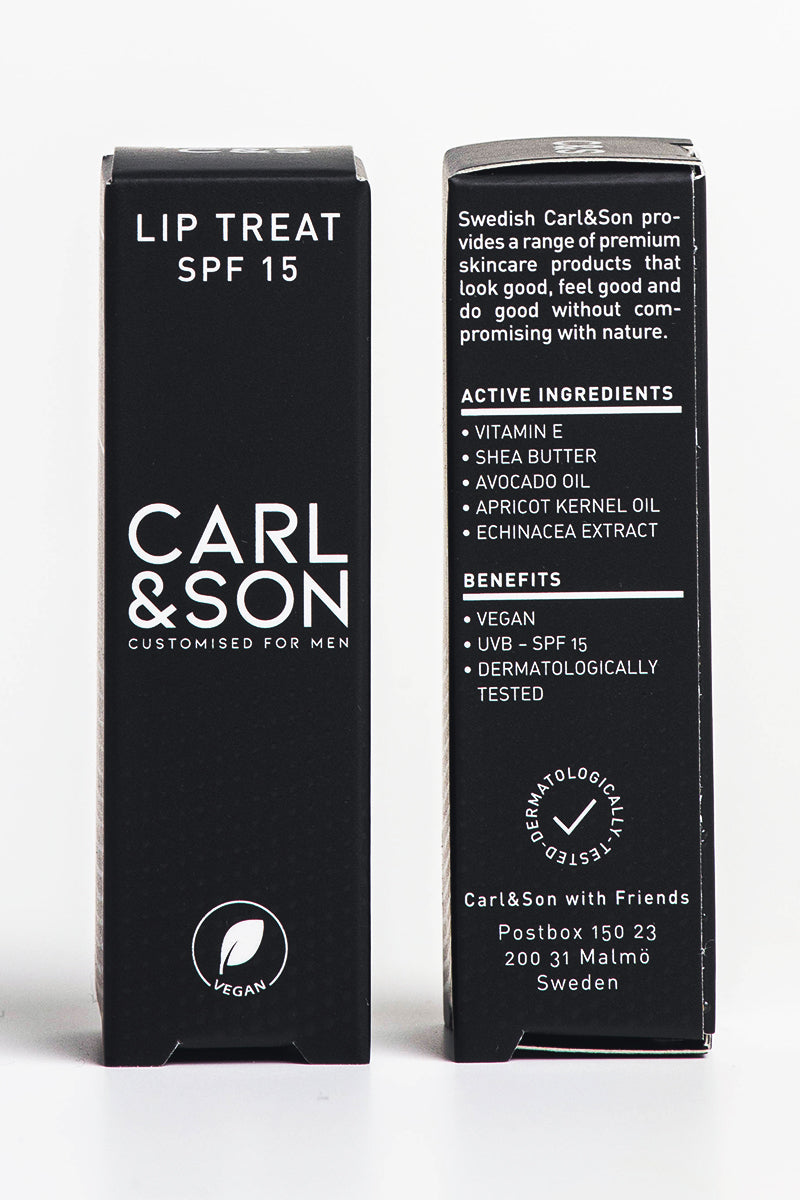 lip treat cartonage from the front and the side