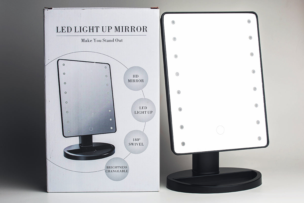cartonage of led mirror and the mirror besides